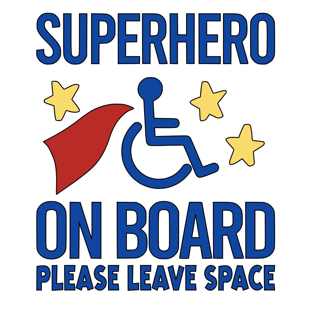 Superhero on board Car Decal