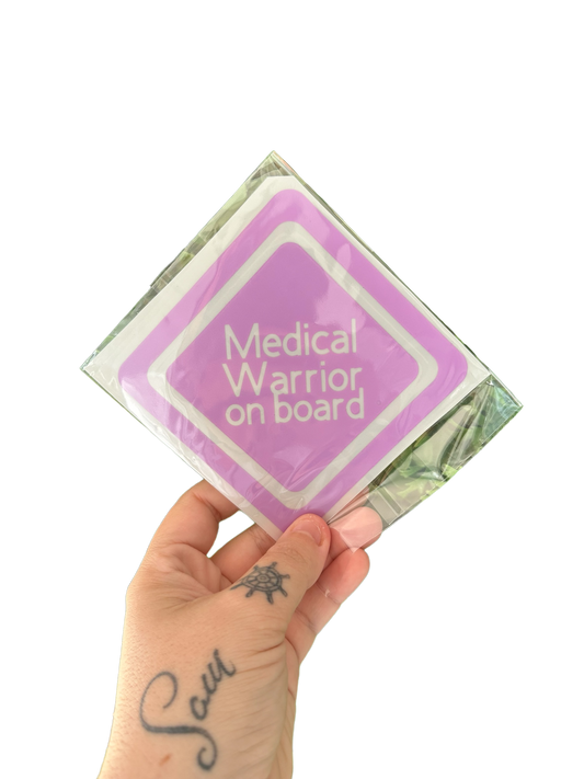 Medical Warrior on board Car Decal