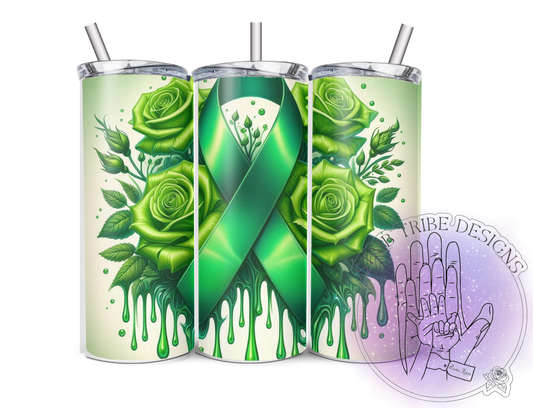 Green Awareness Ribbon 20oz Tumbler