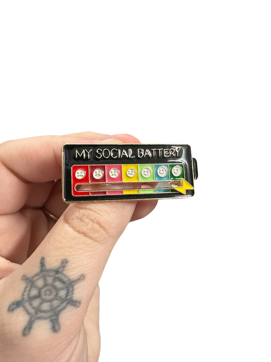 Social Battery Pin