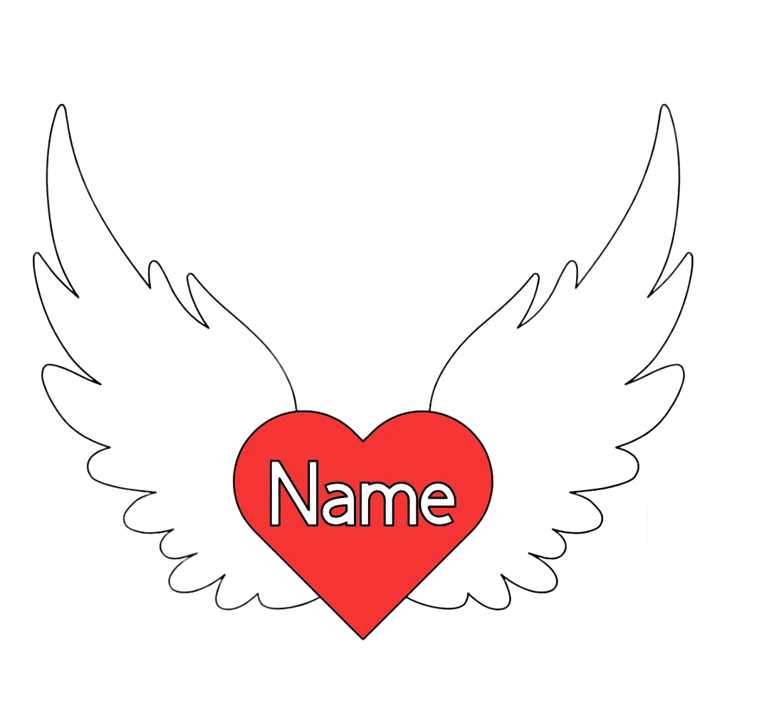 Personalised Angel Car Decal