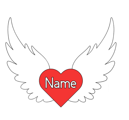 Personalised Angel Car Decal