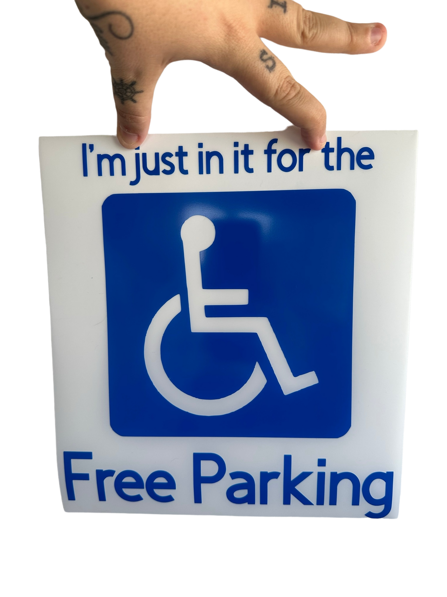 Free Parking Car Decal