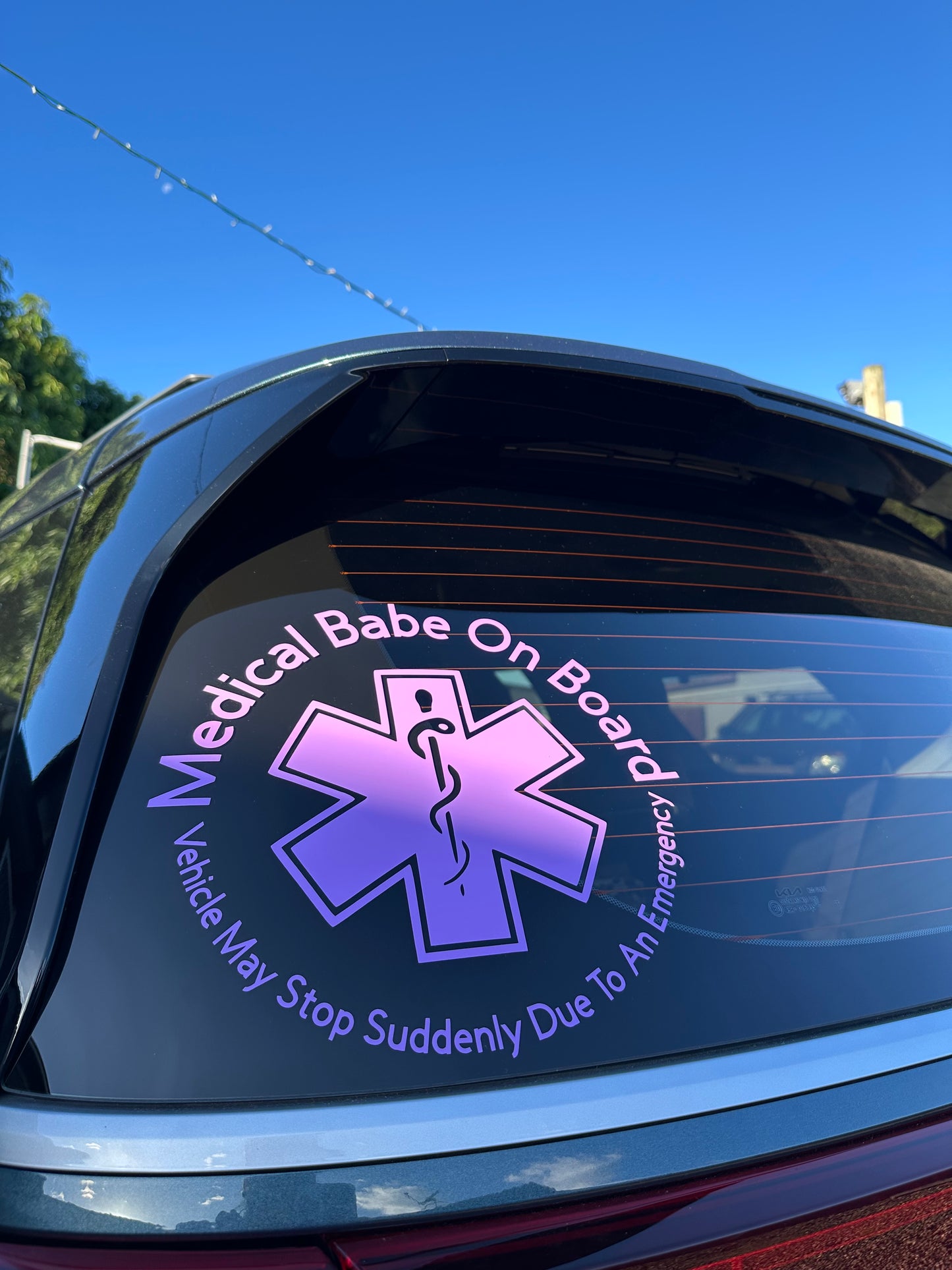 Medical Alert Car Decal