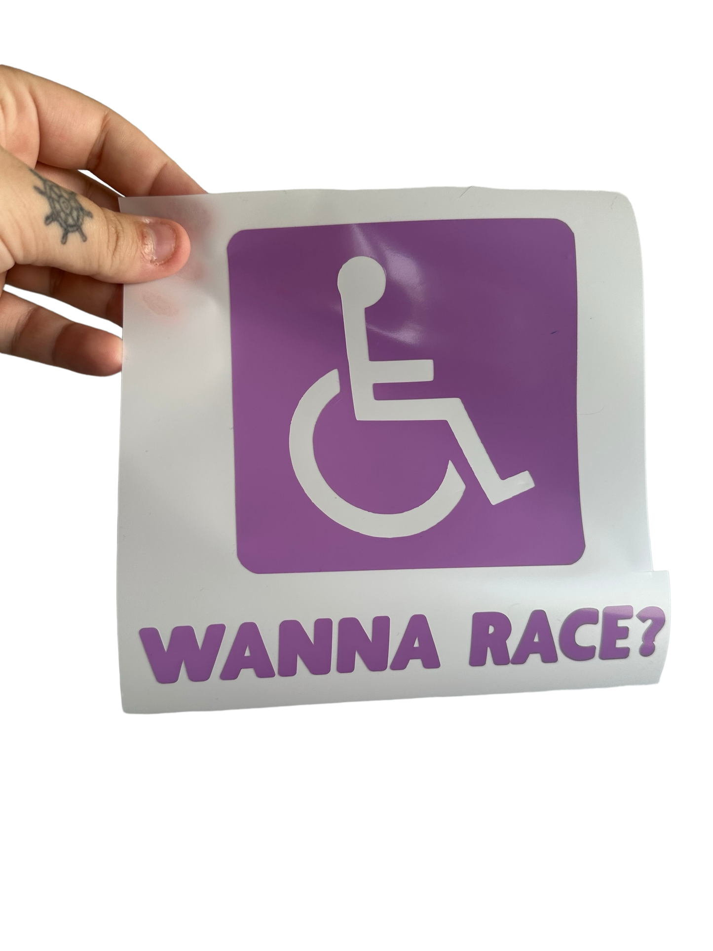 Wanna Race Car Decal