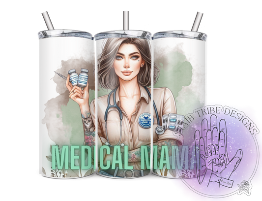 Medical MaMa Camo 20oz Tumbler