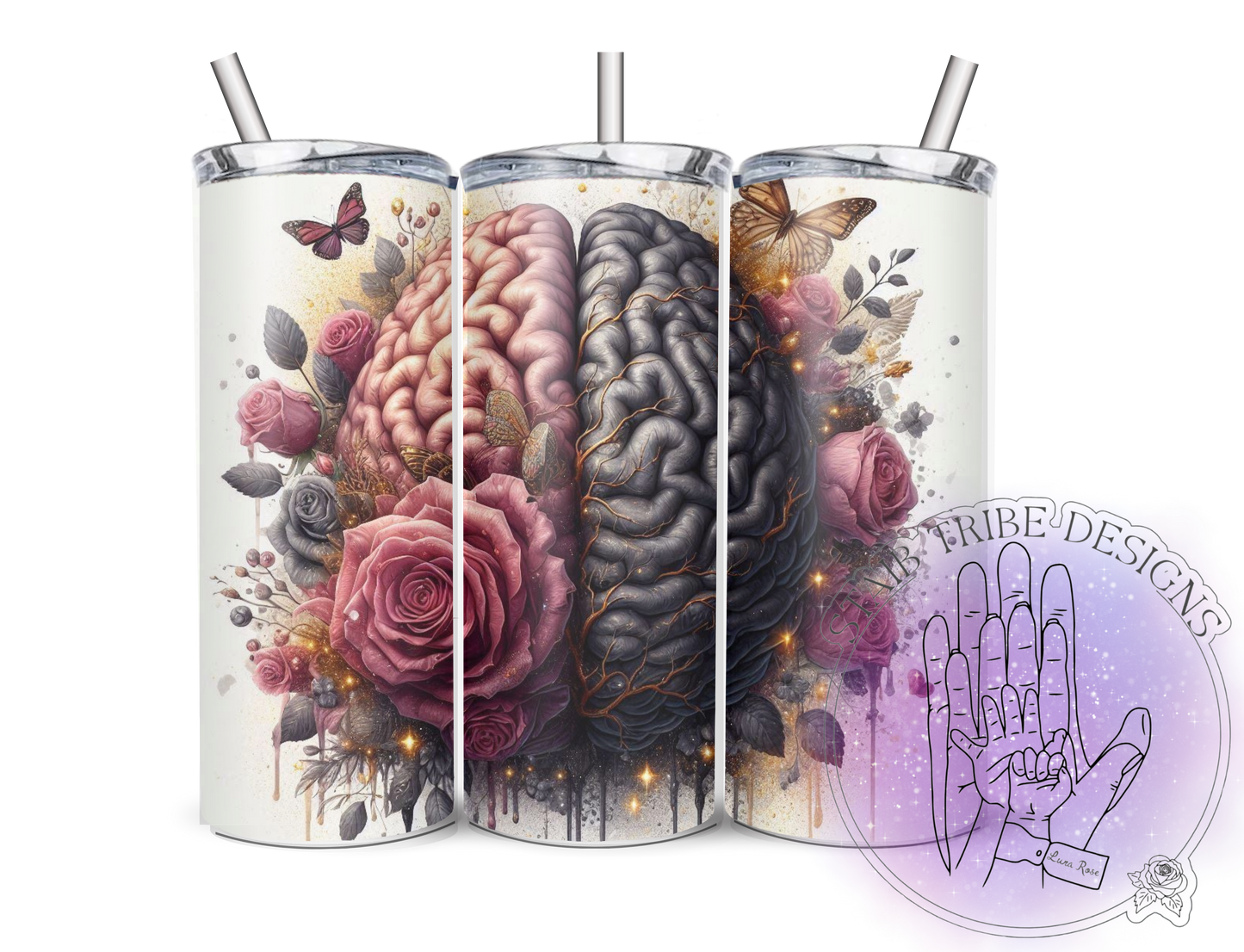 Half Life Half Death Brain 20oz Tumbler