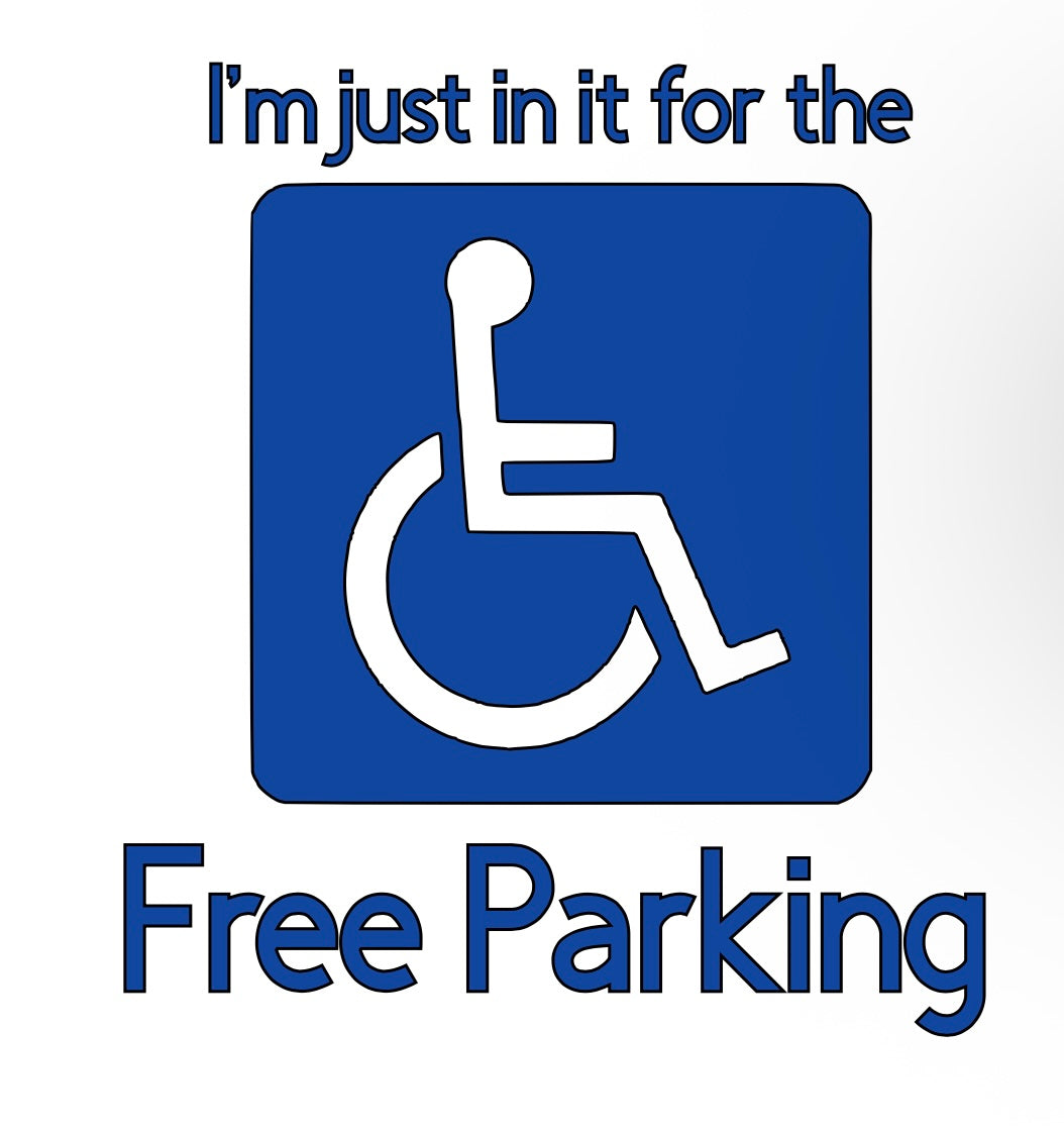 Free Parking Car Decal