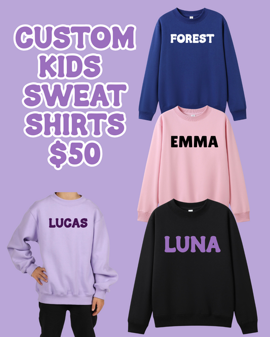 Personalised Kids Sweat Shirts