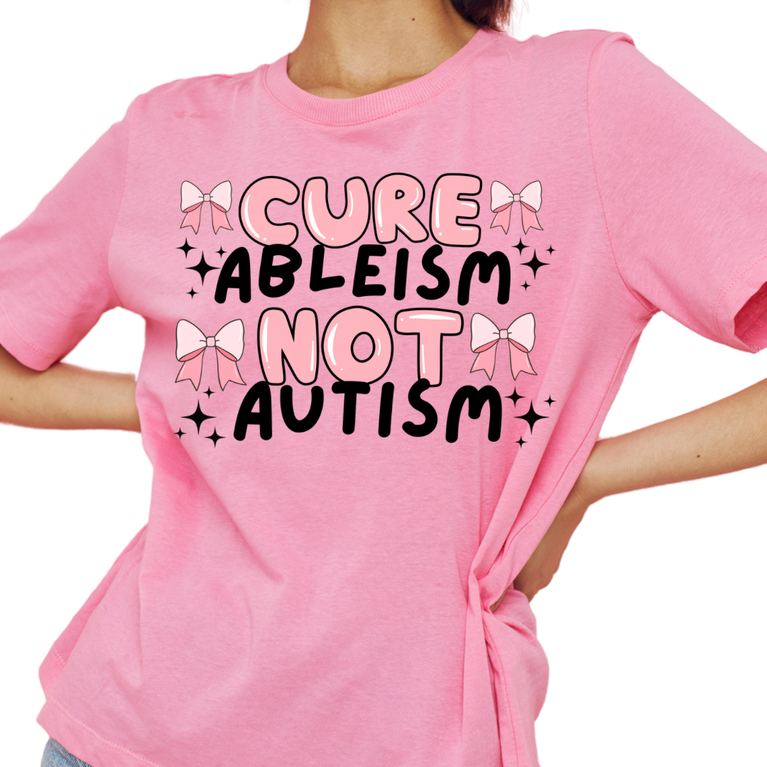 Kids Cure Ableism Not Autism Merch