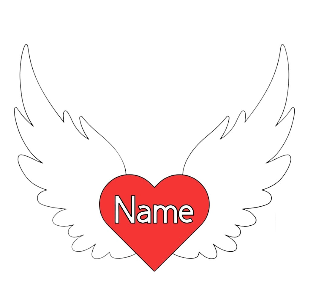 Personalised Angel Car Decal